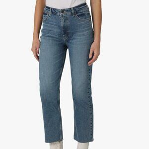 Wrangler Womens High Rise Rodeo Straight Leg Crop Jeans